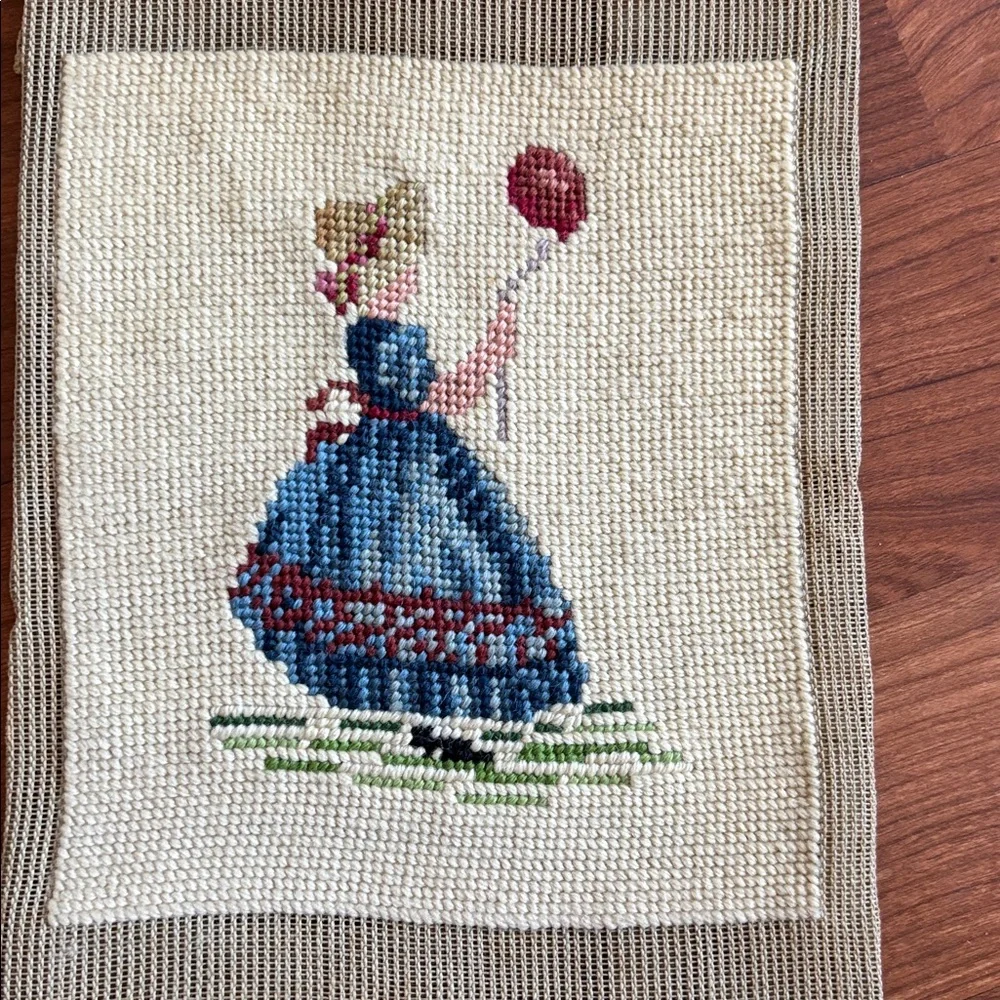 Vintage Unframed Needle Point